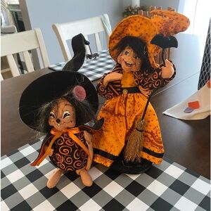 Annalee set of witch with matching mouse 2013 NWT